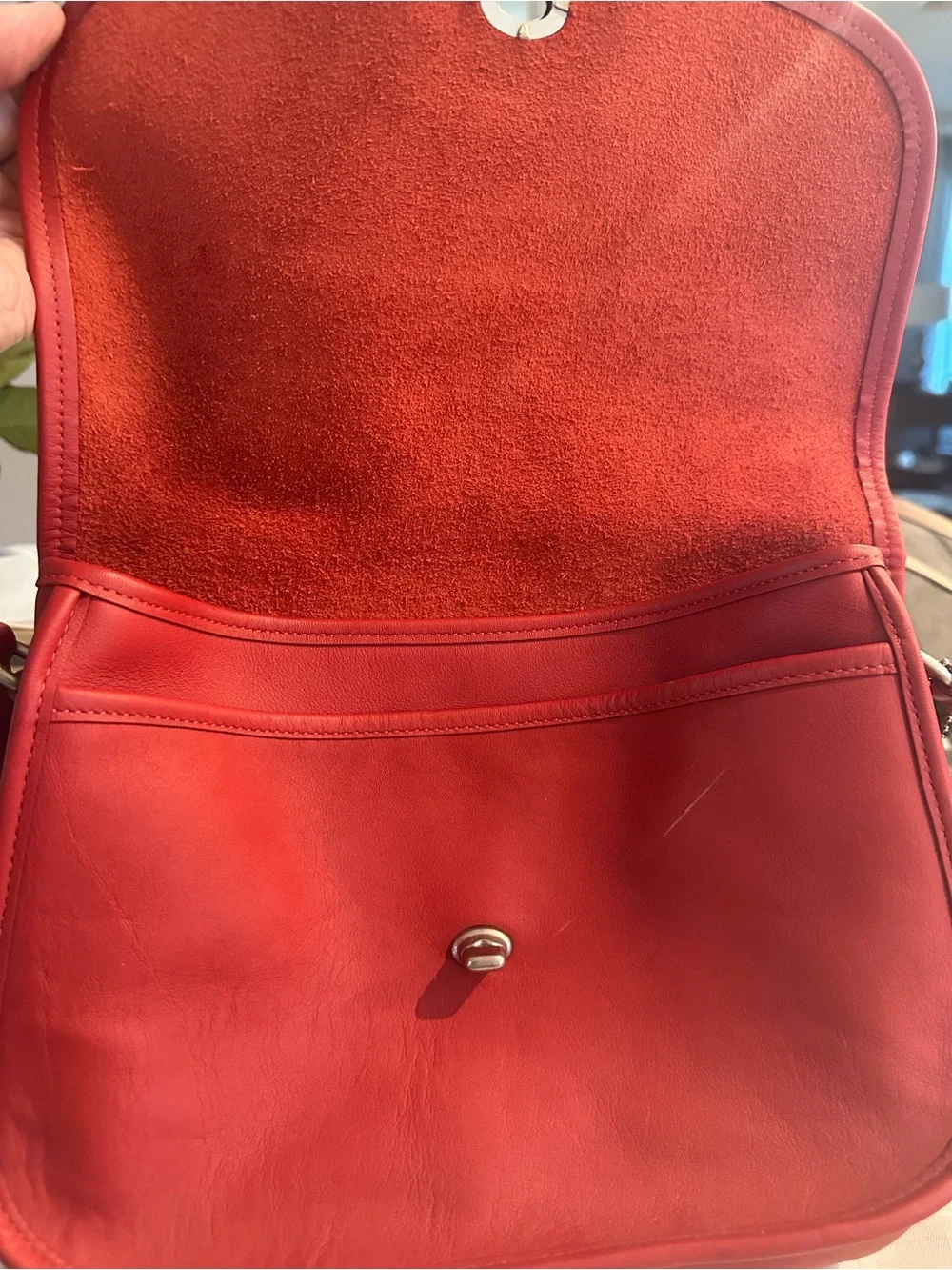 “Vintage” Coach Red Leather City Bag (style #9790)